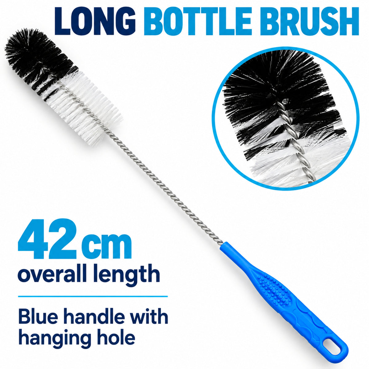 12Pcs Bottle Tube Cleaning Brush Set Straw Pipe Cleaner Flexible Double Ended
