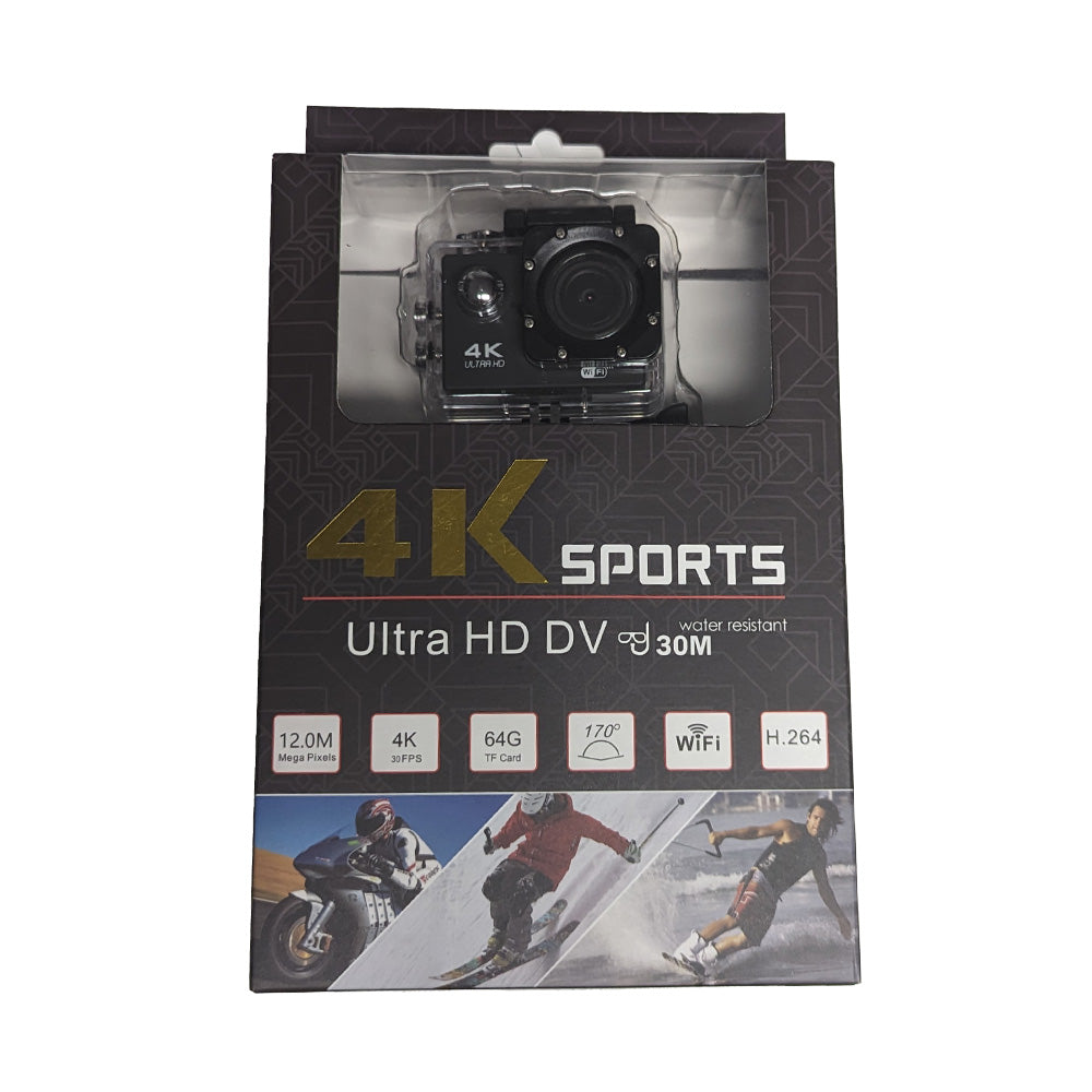 4K Action Camera Ultra HD DV Waterproof 30M