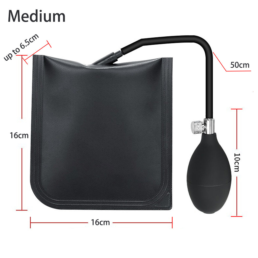 Air Wedge Bag Pump Professional Leveling Kit with Metal Release Valve