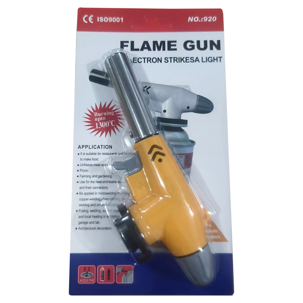 Outdoor Flame Gun Portable BBQ Gas Burner Adjustable Flame for Camping BBQ