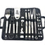 29 pcs Outdoor Barbecue Grilling Spatula Clip Fork Cutter Tools with Bag