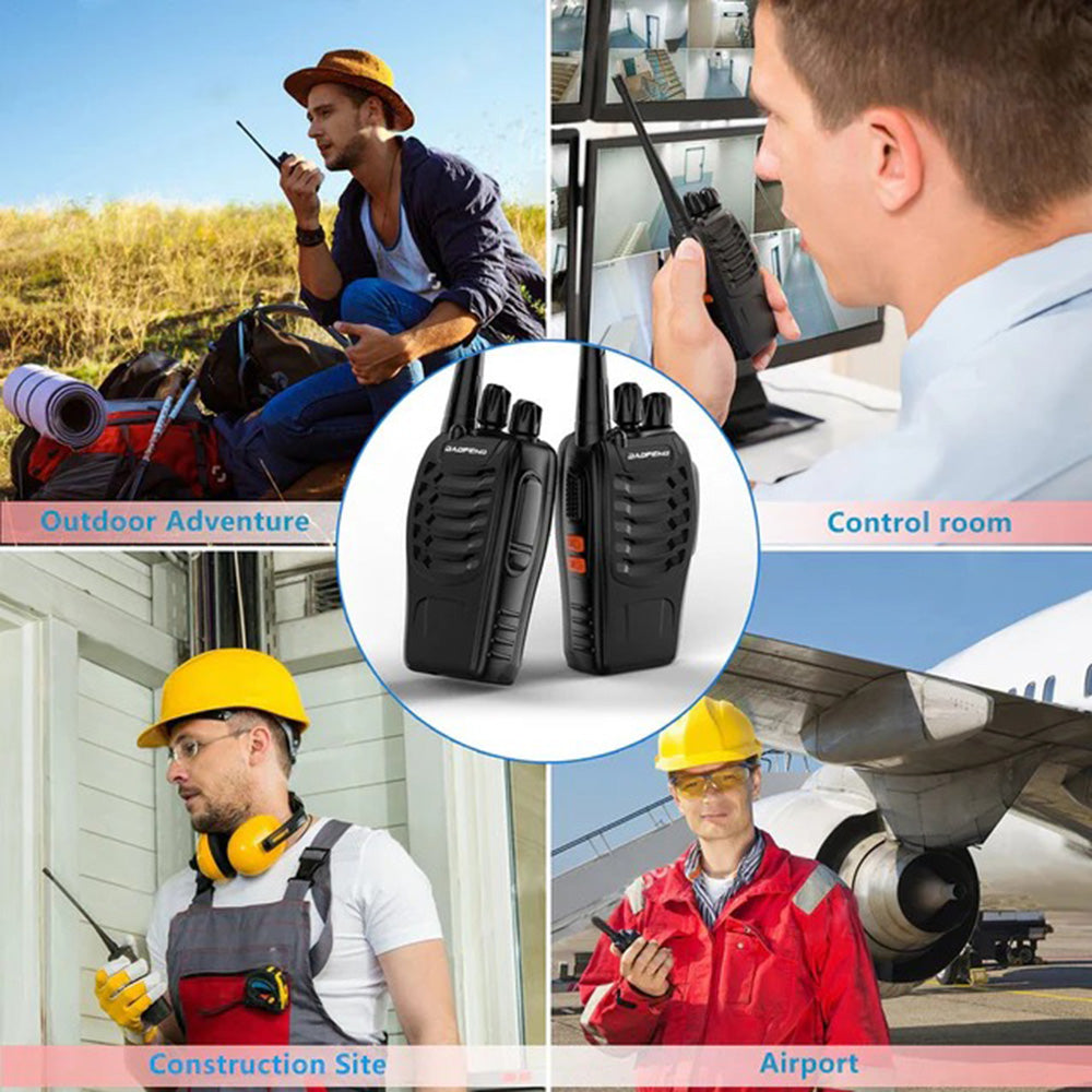 2 PCS BF-888S 5W UHF Radio