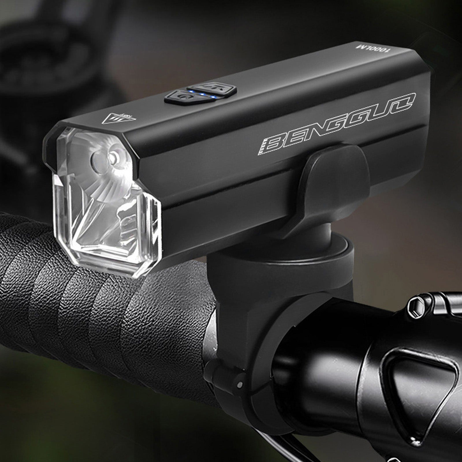 LED Bike Headlight Rechargeable Waterproof 1000LM 5000mAh 6 Modes