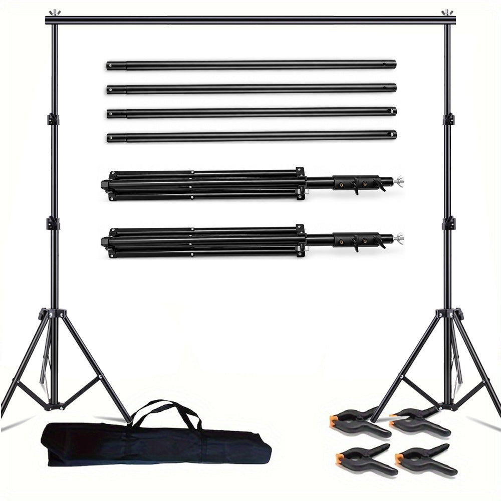 3 x4m Extra rough Photo Backdrop Stand Kit Telescopic Rod Bracket