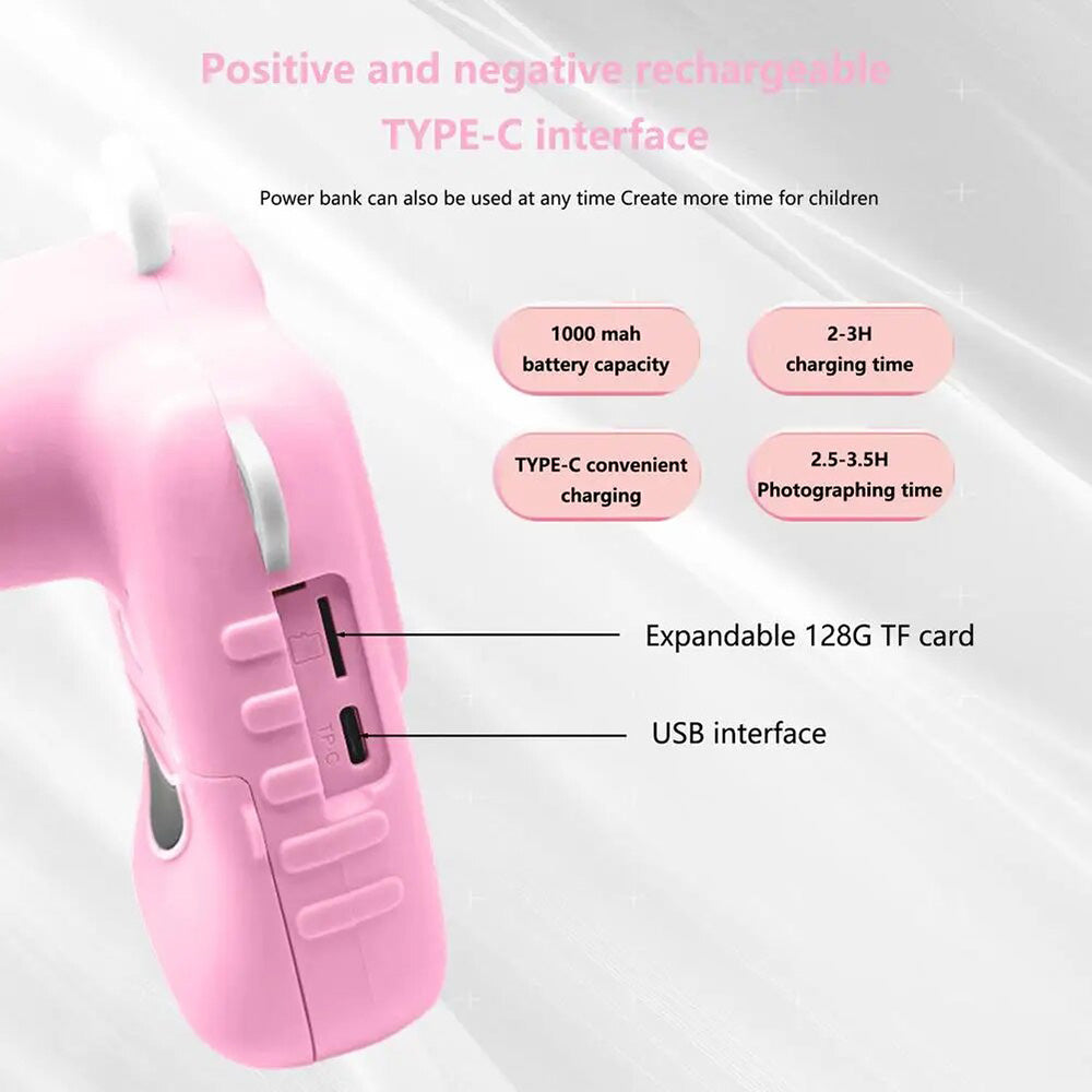 Children Instant Photo Camera With Print Paper 2.4 inch HD Camcorder