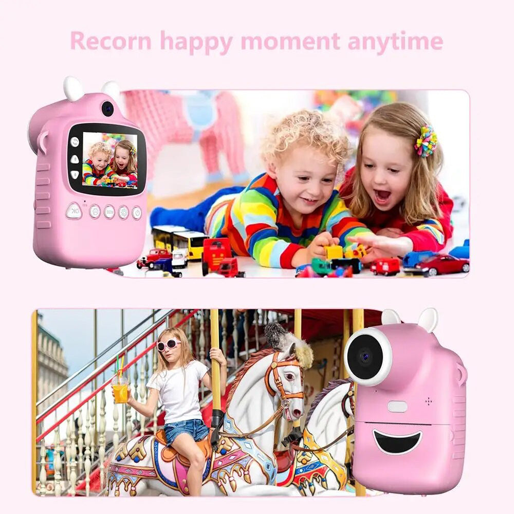 Children Instant Photo Camera With Print Paper 2.4 inch HD Camcorder