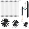 30 pcs Chimney Cleaning Brush Kit Duct Vent Cleaning Set Sweep Brush Tool