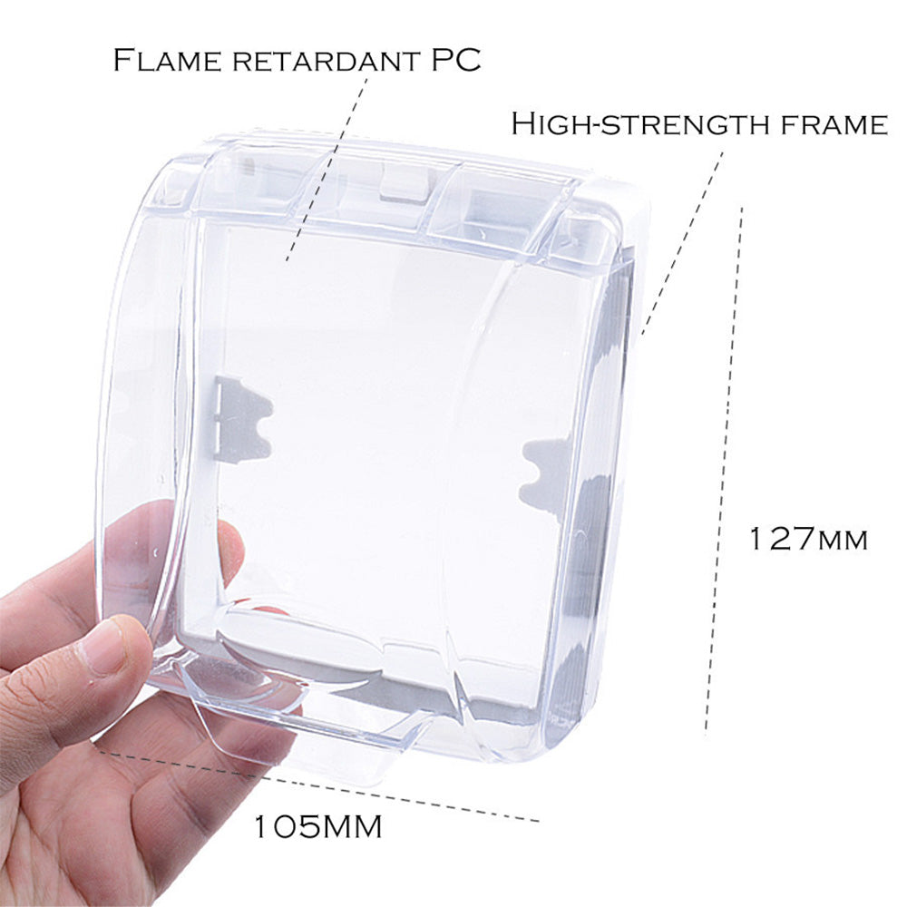 Large Outdoor Transparent Wireless Waterproof Doorbell Cover