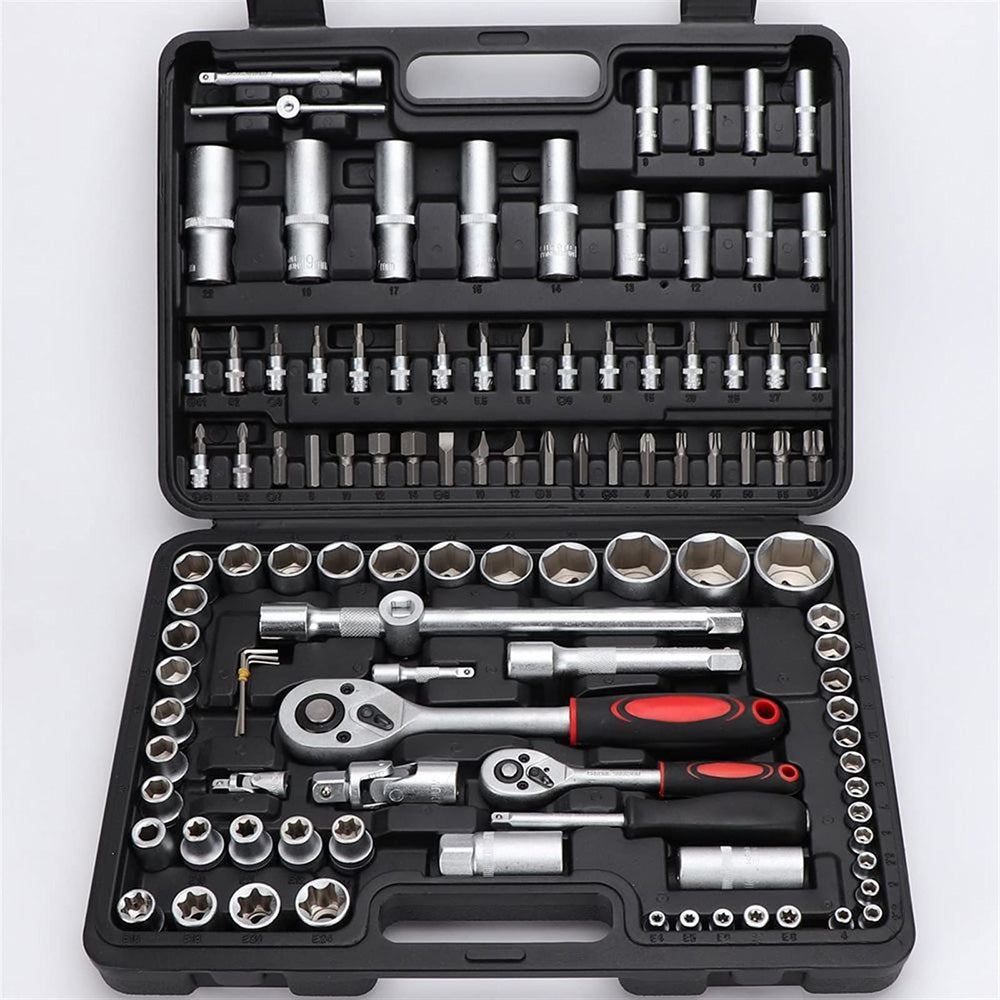 108Pcs Ratchet Wrench Automobile Maintenance Tool Socket Wrench