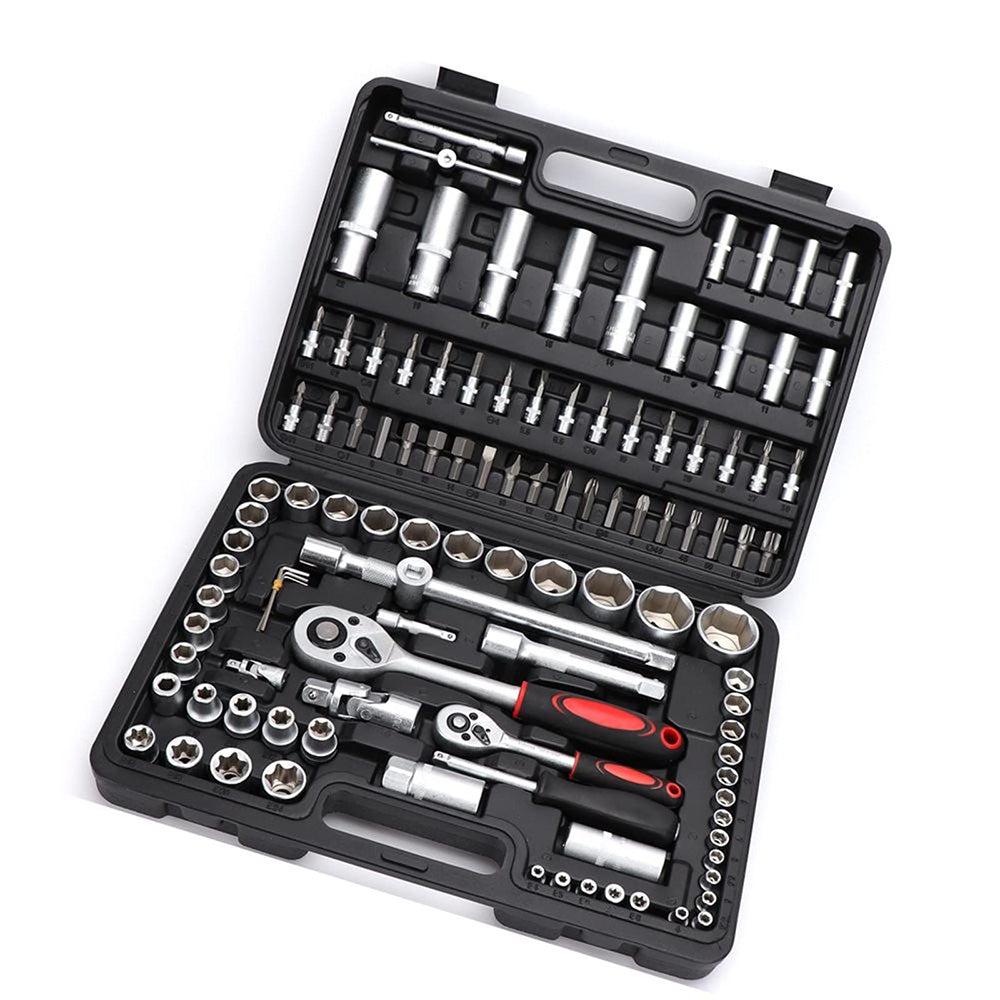 108Pcs Ratchet Wrench Automobile Maintenance Tool Socket Wrench