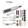 173Pcs Cordless Rotary Multi Tool Kits Adjustable Speed DIY Drilling Engraving