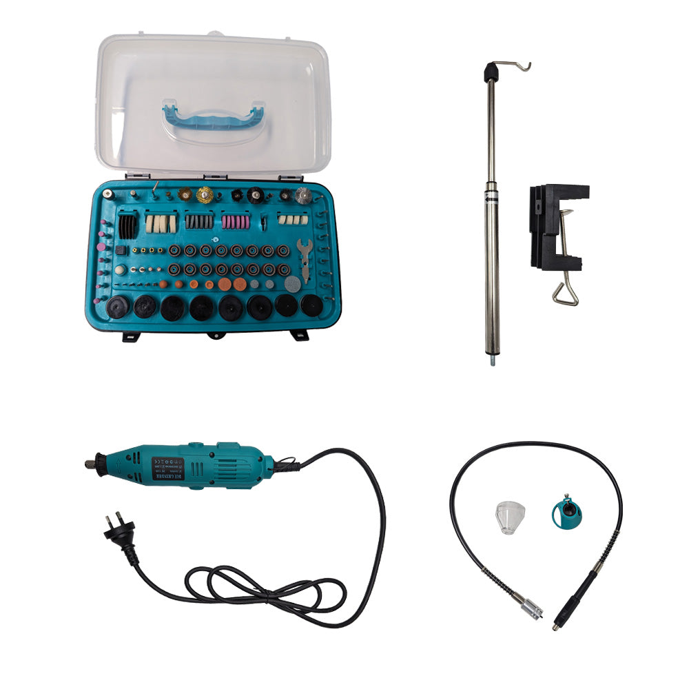 388pcs Mini Rotary Electric Grinder Tool Kit Grinding Polishing Cutting Drill
