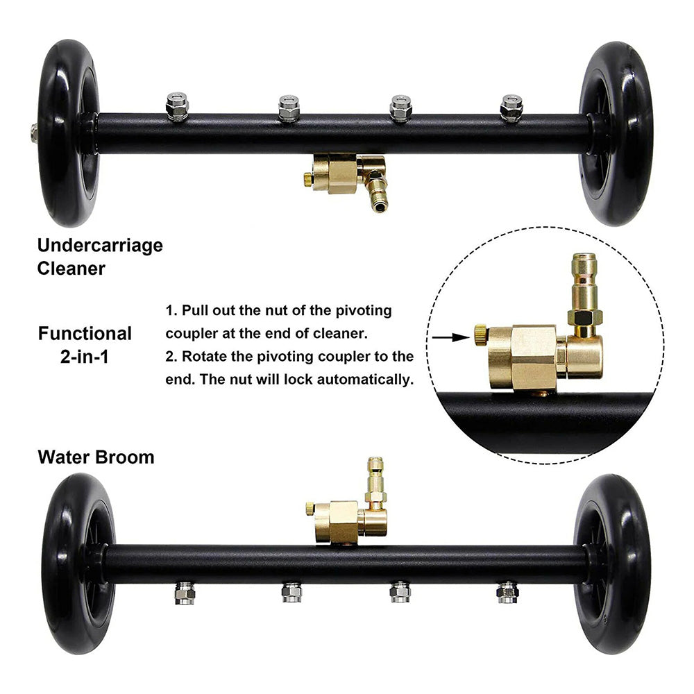 Pressure Washer Undercarriage Cleaner 16 Inch 4000 PSI Extension Wand
