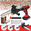 6 Inch Electric Drill Modified To Electric Chainsaw Woodworking Cutting Tool