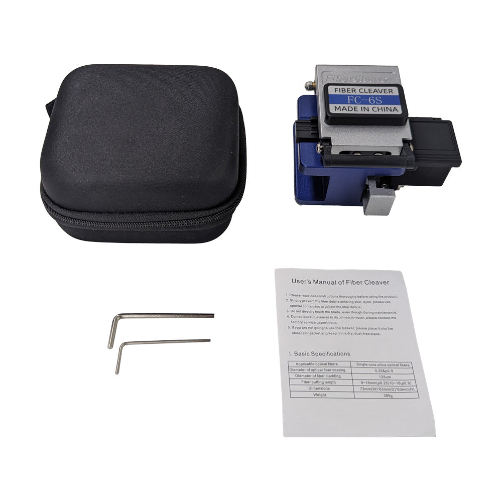 FC-6S Fiber Cleaver Metal High Precision Cold Splicing Optical Cable Cutting Tool
