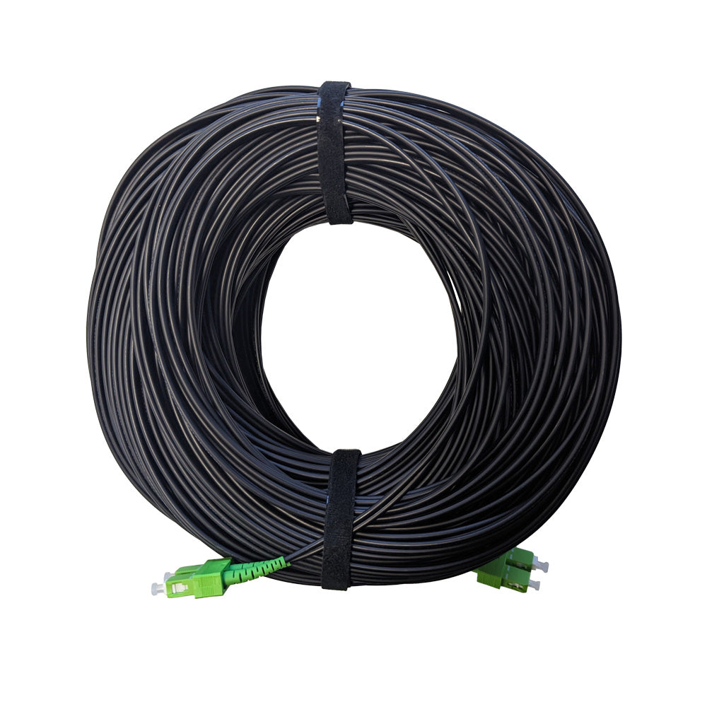 SC/APC-SC/APC Single-Armored SM 9/125 G657A2 DX 3.0mm LSZH Black