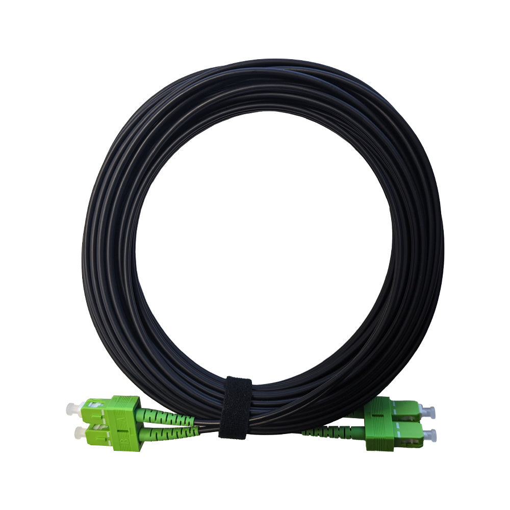 SC/APC-SC/APC Single-Armored SM 9/125 G657A2 DX 3.0mm LSZH Black