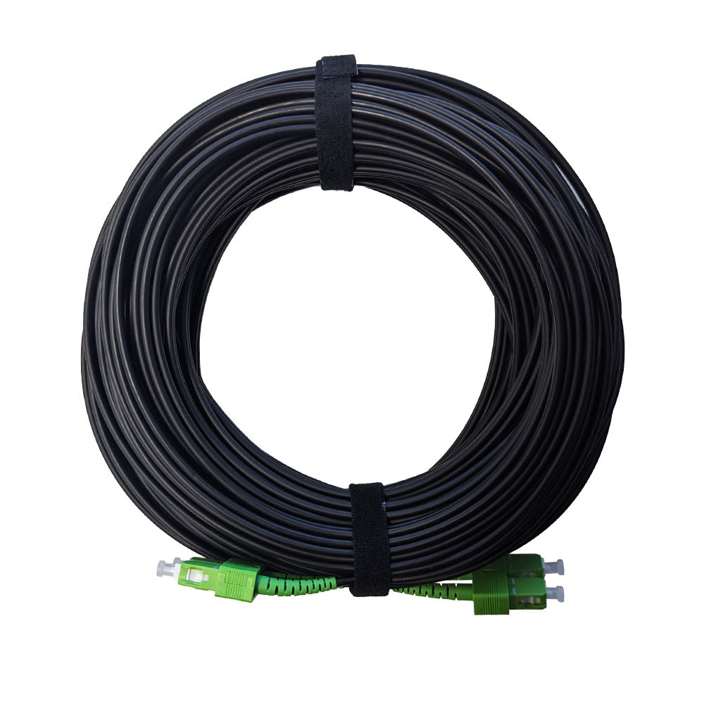 SC/APC-SC/APC Single-Armored SM 9/125 G657A2 DX 3.0mm LSZH Black