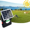 10KM 8KV 0.5J solar Fence Energizer 5W solor pannel Li-ion battery