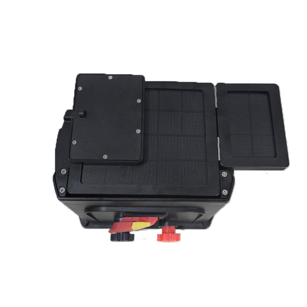 8KM 8KV 0.3J solar Fence Energizer 3.5W foldable PET laminated solor pannel