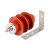 2Pcs Electric Fence High Voltage Arrester 15K Zinc Oxide Red Three Page Arrester