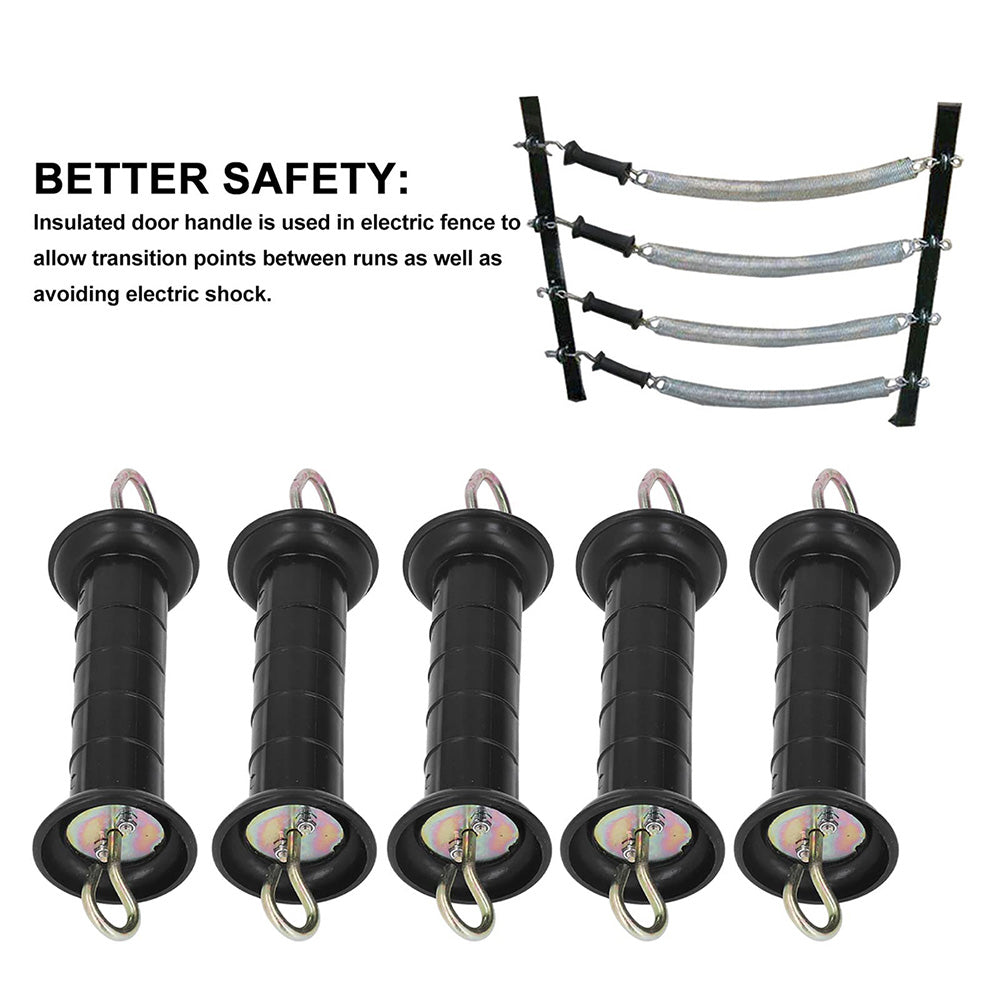 5 Pcs Electric Fence Handle Insulated Gate Grip Bar for Farm and Ranch