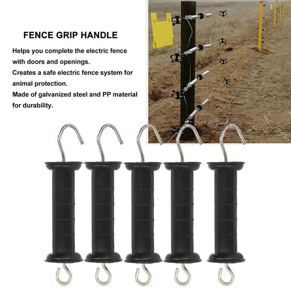 5 Pcs Electric Fence Handle Insulated Gate Grip Bar for Farm and Ranch