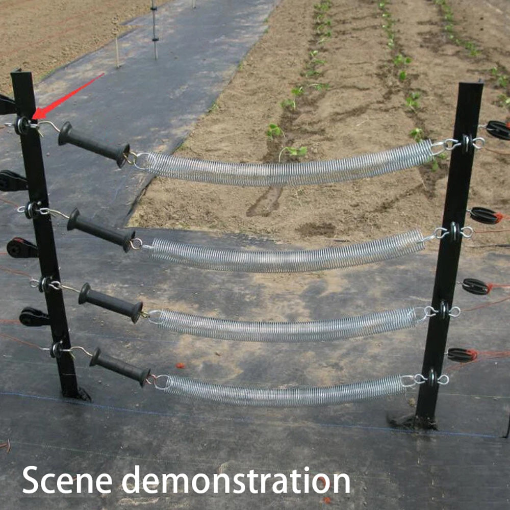 20 Pcs Farm Fence Insulator Gate Handle Insulator with 2 Hanging Eyelets Support