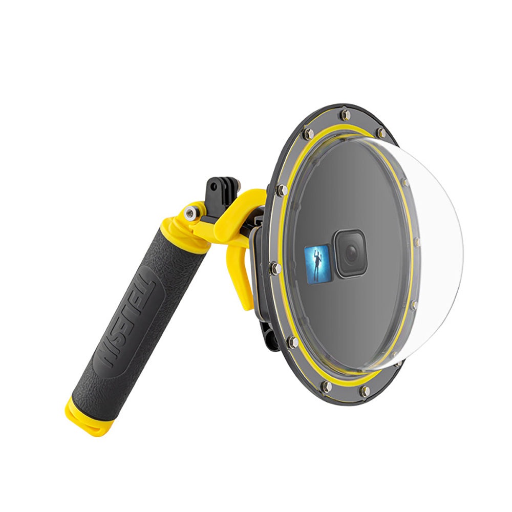 TELESIN 6'' Dome Port 30M Waterproof Housing Case For GoPro Hero 12/11/10/9