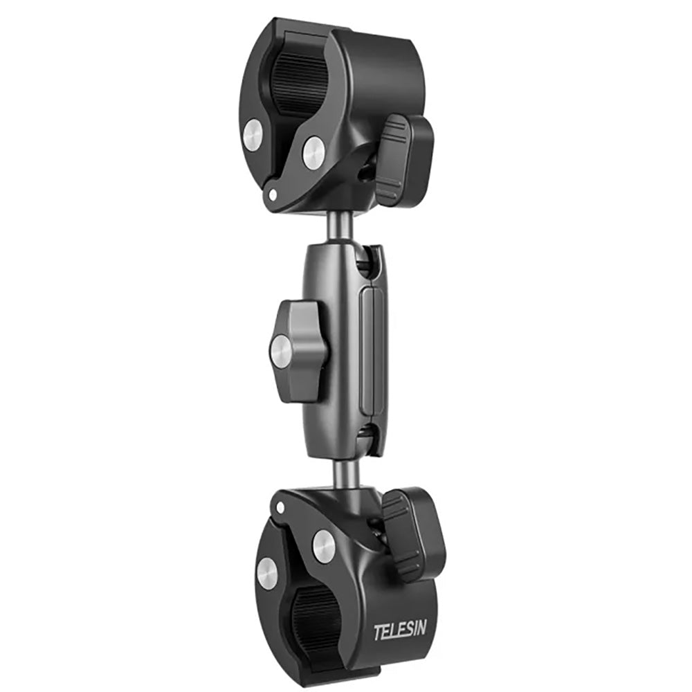 TELESIN Double-headed Crab Clamp Bike/Moto Pipe Clamp