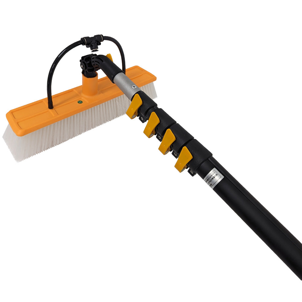 6M Aluminum alloy Telescopic Window Cleaning Pole With Brush Angle Adaptor Hose