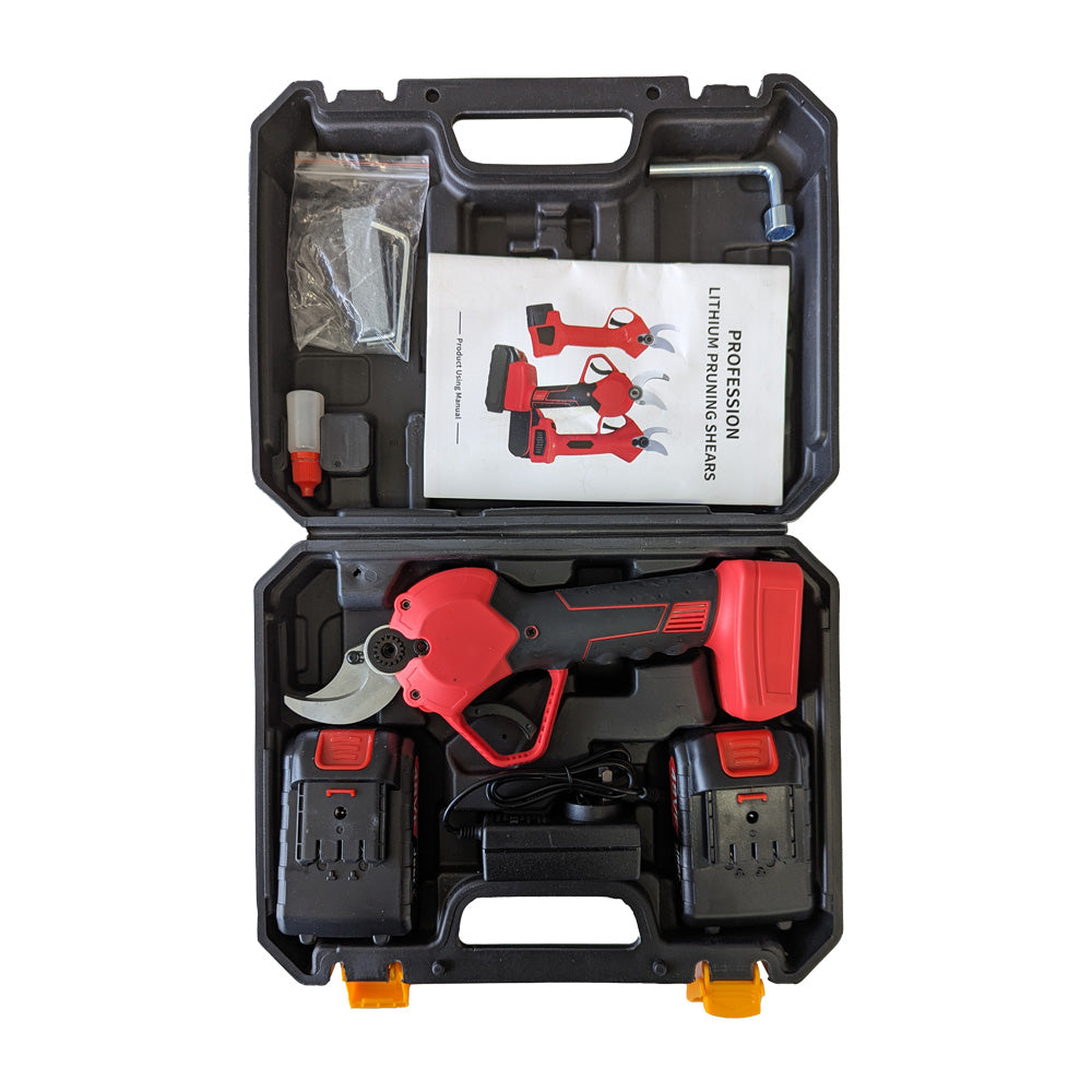 Electric Cordless Pruner Pruning Shear with 2PCs 9000mAh Lithiumion Battery