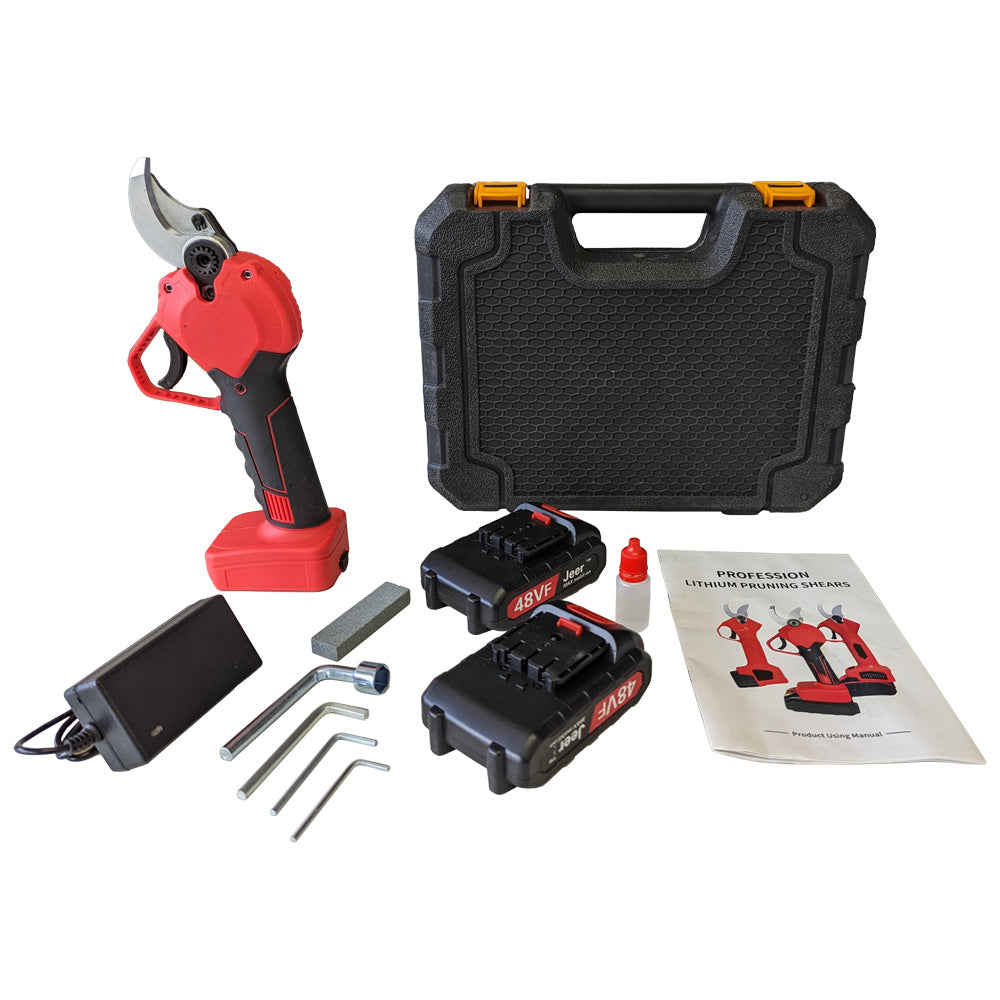 Electric Cordless Pruner Pruning Shear with 2PCs 9000mAh Lithiumion Battery