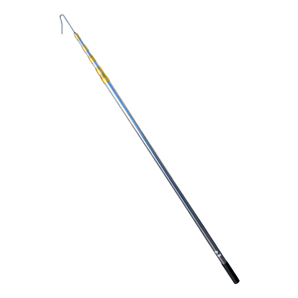 6m 19.5FT Fruit Picker Telescopic Stainless steel Extension Pole hook sickle