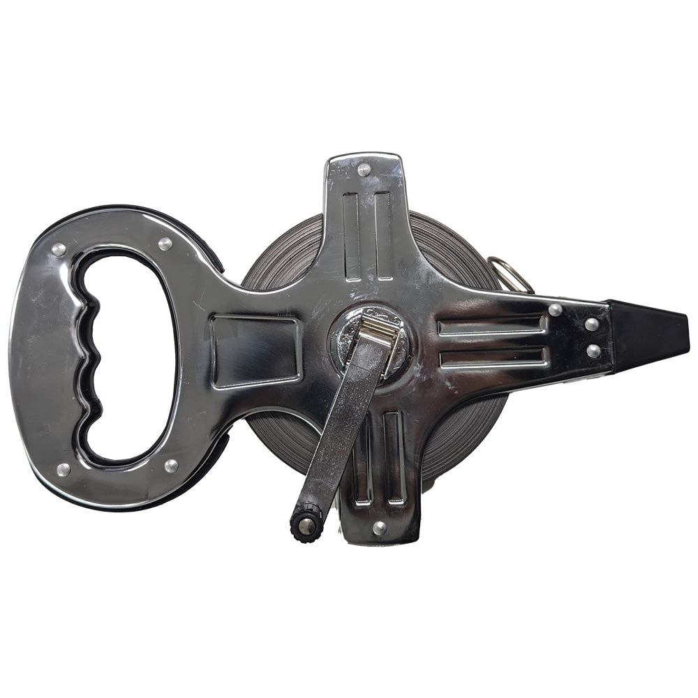 100m Stainless Steel Tape Measure Portable Retractable Metric Tape Ruler