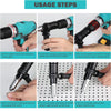 Electric Rivet Gun Adapter Kit Cordless Drill Nut Riveter Insert Wrench Kit