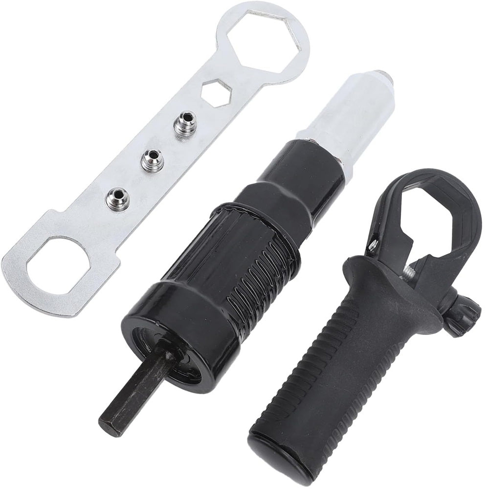 Electric Rivet Gun Adapter Kit Cordless Drill Nut Riveter Insert Wrench Kit