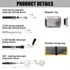 5 Pcs Pickup Tool Set with Extendable Flashlight and Inspection Mirror