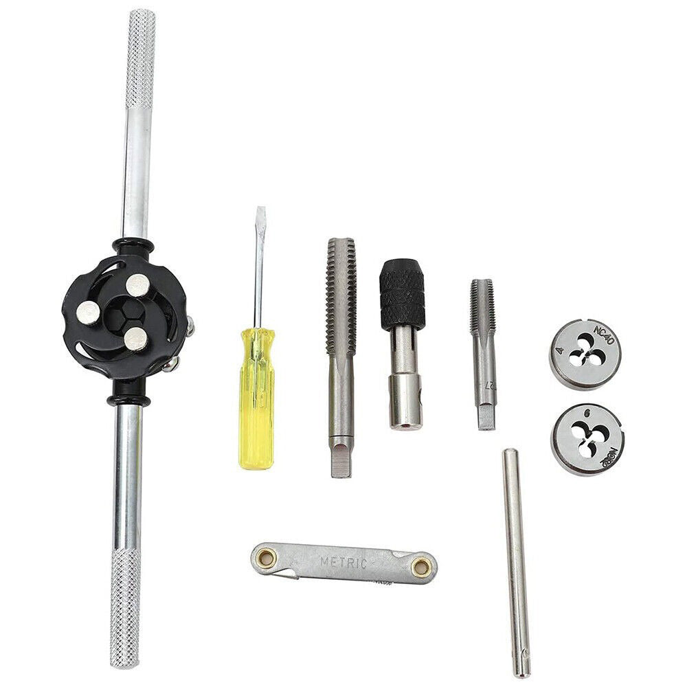 60 Pcs Master Tap and Die Set SAE Metric Threading Rethreading Tool Kit