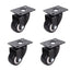 4 pcs 2" Heavy Duty Swivel Castor Wheels Trolley Furniture Caster Without Brake