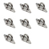 80 pcs Stainless Steel Sun Shade Sail Accessory Wall Mounting Hardware Kit