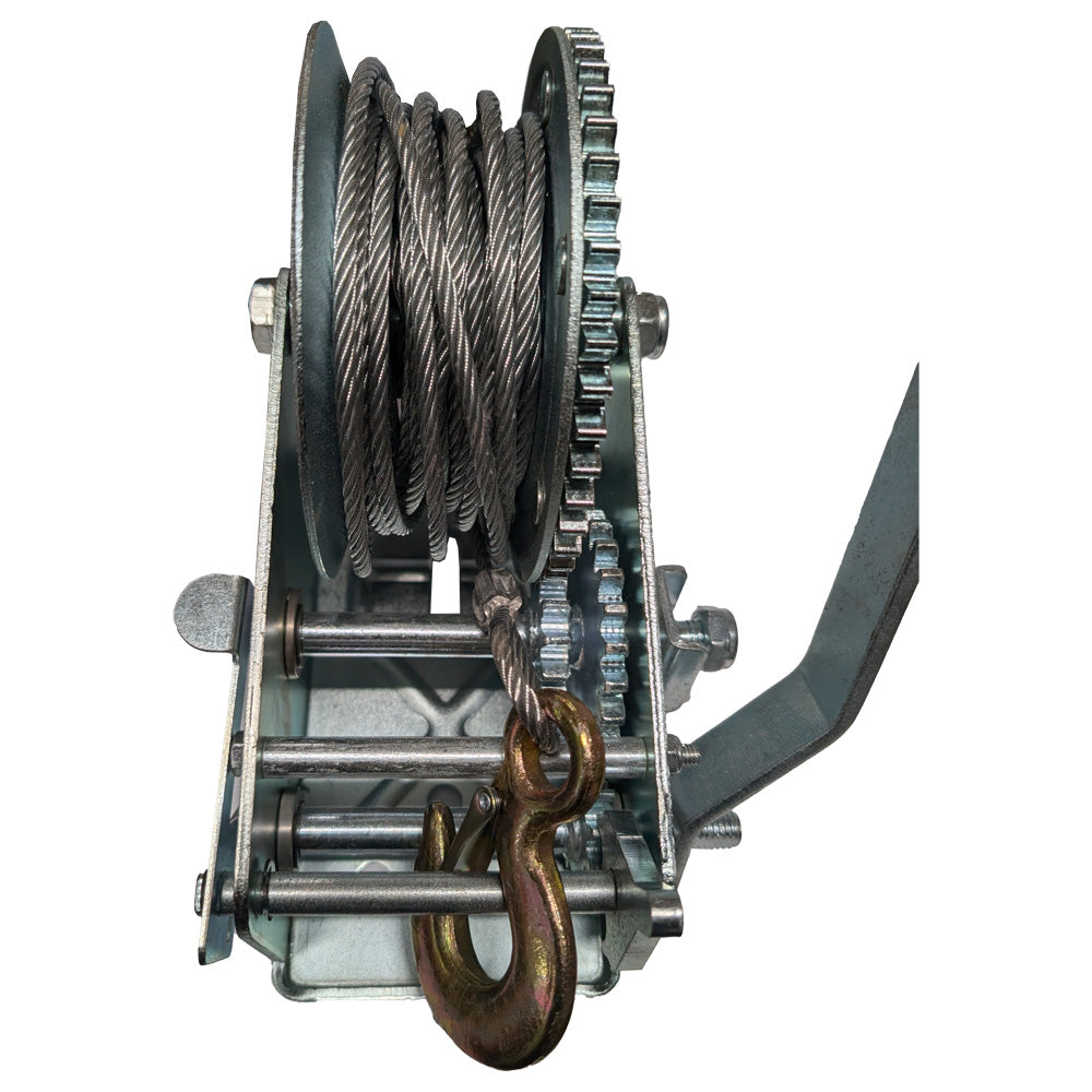 3000LBS self-locking Hand Winch 5mm x10m Steel Cable for Boat Trailer Truck