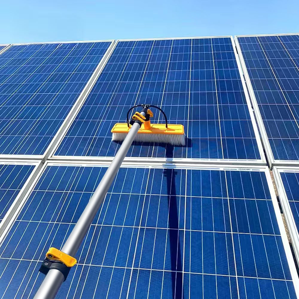 6M Aluminum alloy Telescopic Window Cleaning Pole With Brush Angle Adaptor Hose