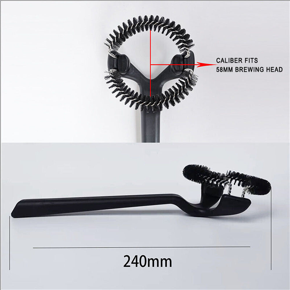 51/58mm Coffee Machine Cleaning Brush Multifunctional Brush 2 Pcs