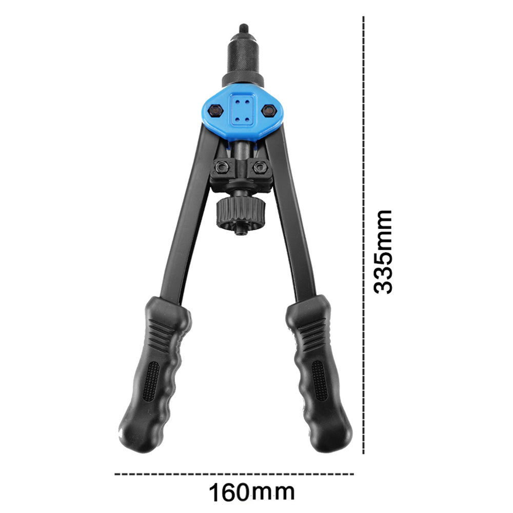 70 pcs Manual Riveter Gun Riveting Machine Nut Tool M3-M12