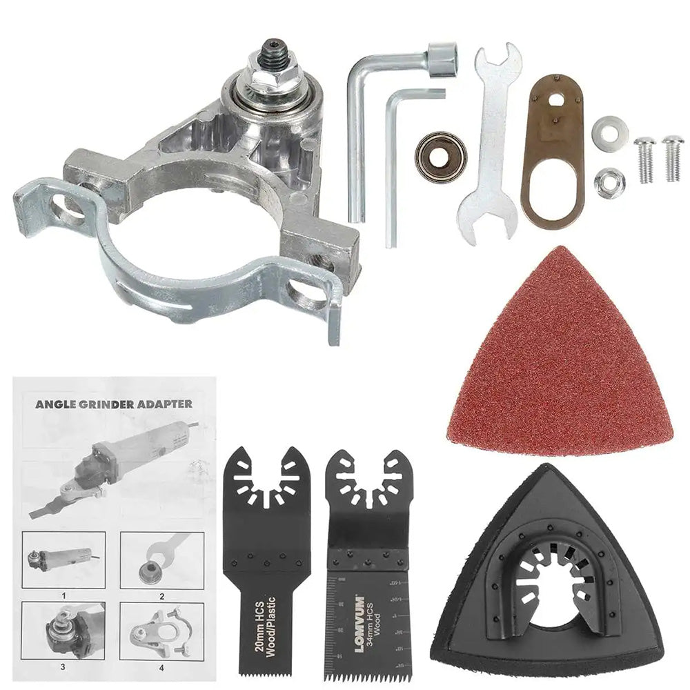 Oscillating Multi Saw Adapter Change Angle Grinder into Trimming Machine