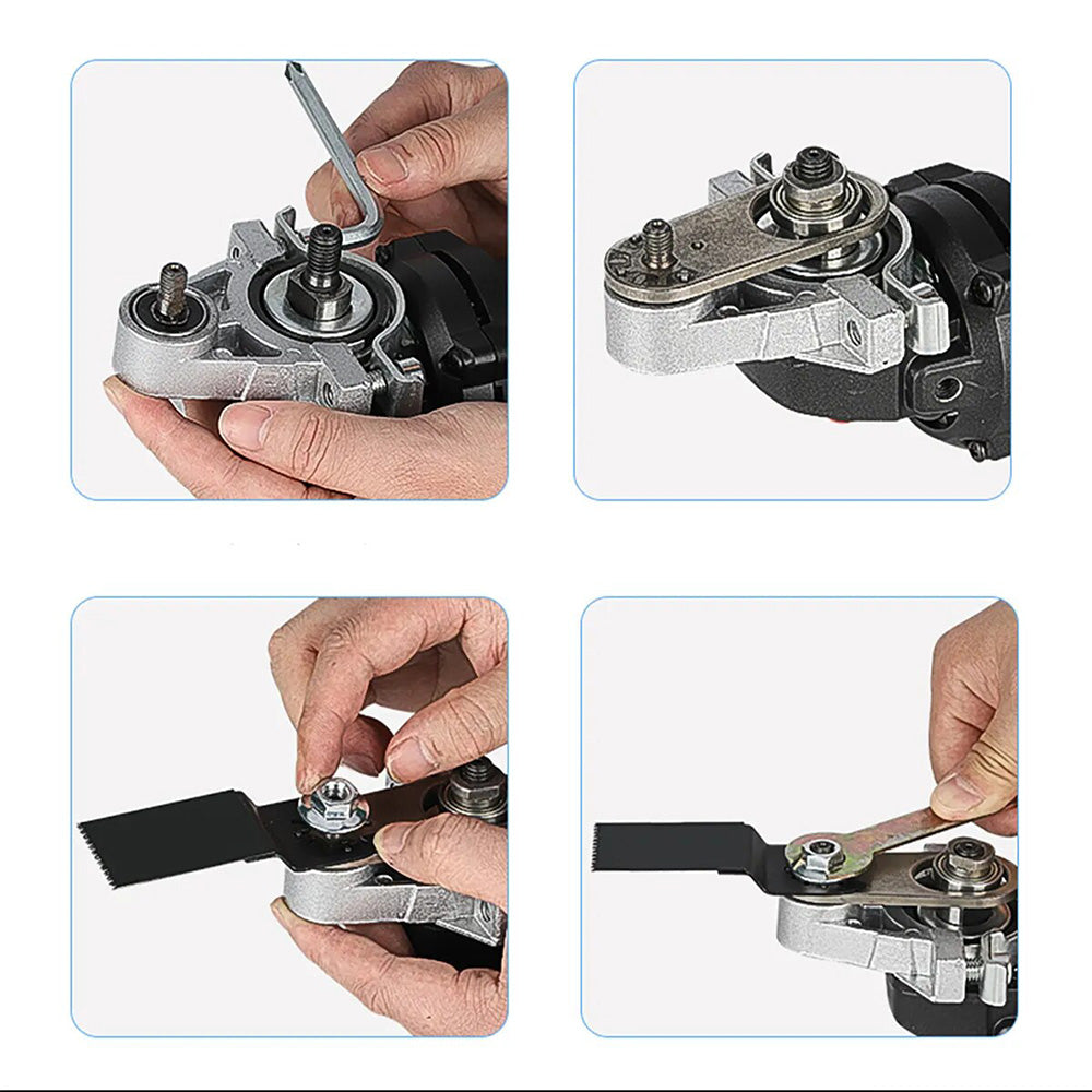 Oscillating Multi Saw Adapter Change Angle Grinder into Trimming Machine