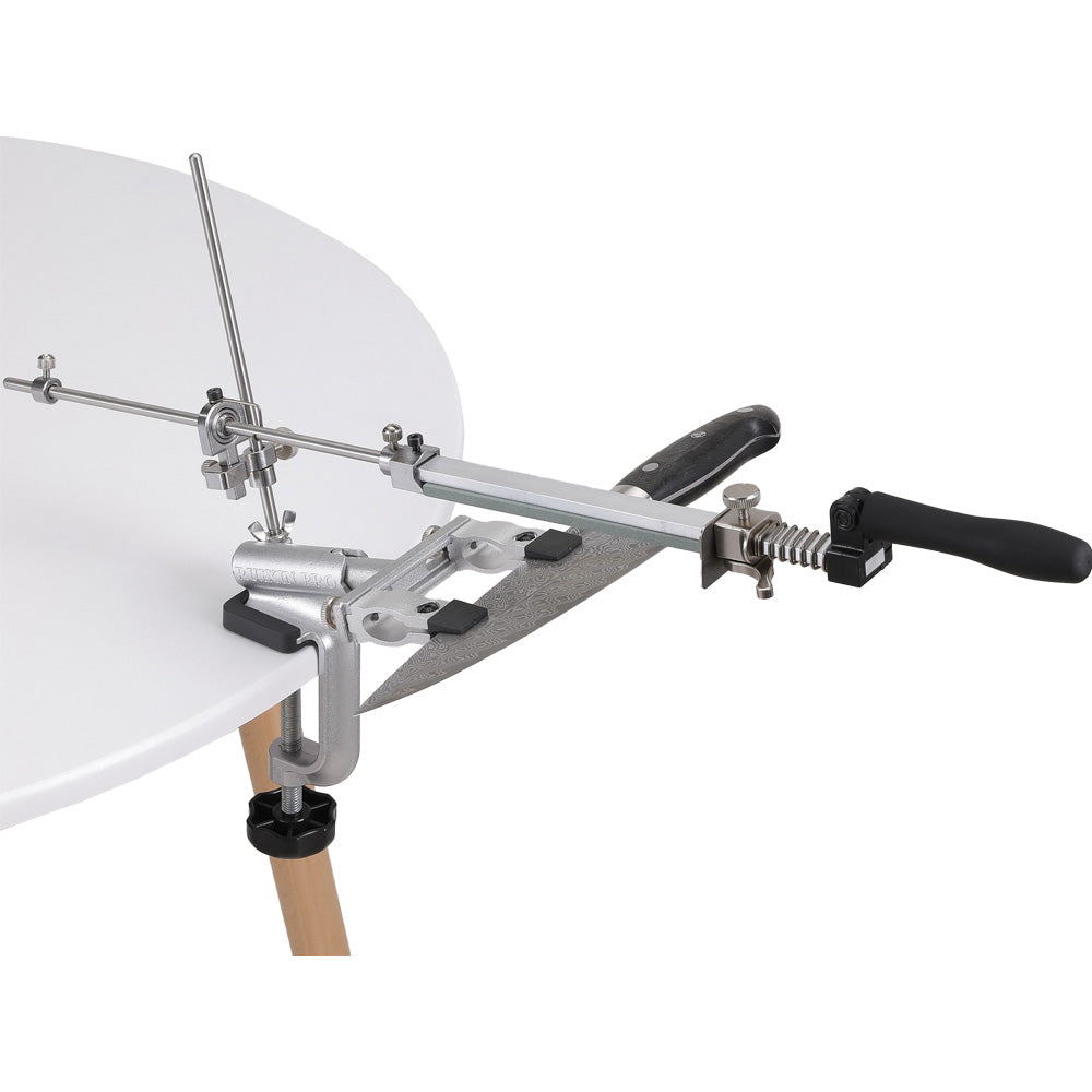 RX-009  360° Rotation Flip Fixed-Angle Stainless Steel  Knife Sharpener Set