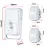 Wireless Motion Sensor Alarm Door Chime for Business 2 Detector & 1 Receiver