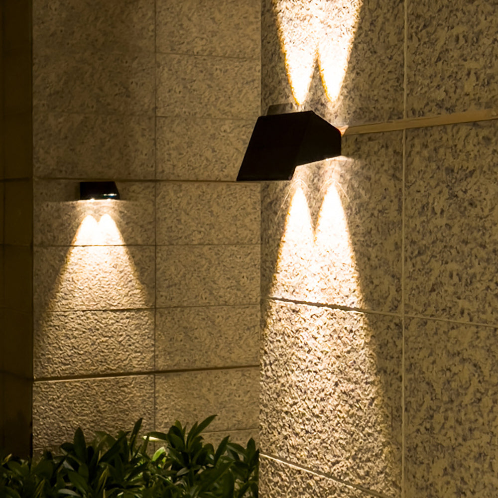 YH0616 Waterproof Outdoor Lamp Wall Mounted Led Solar Up And Down Wall